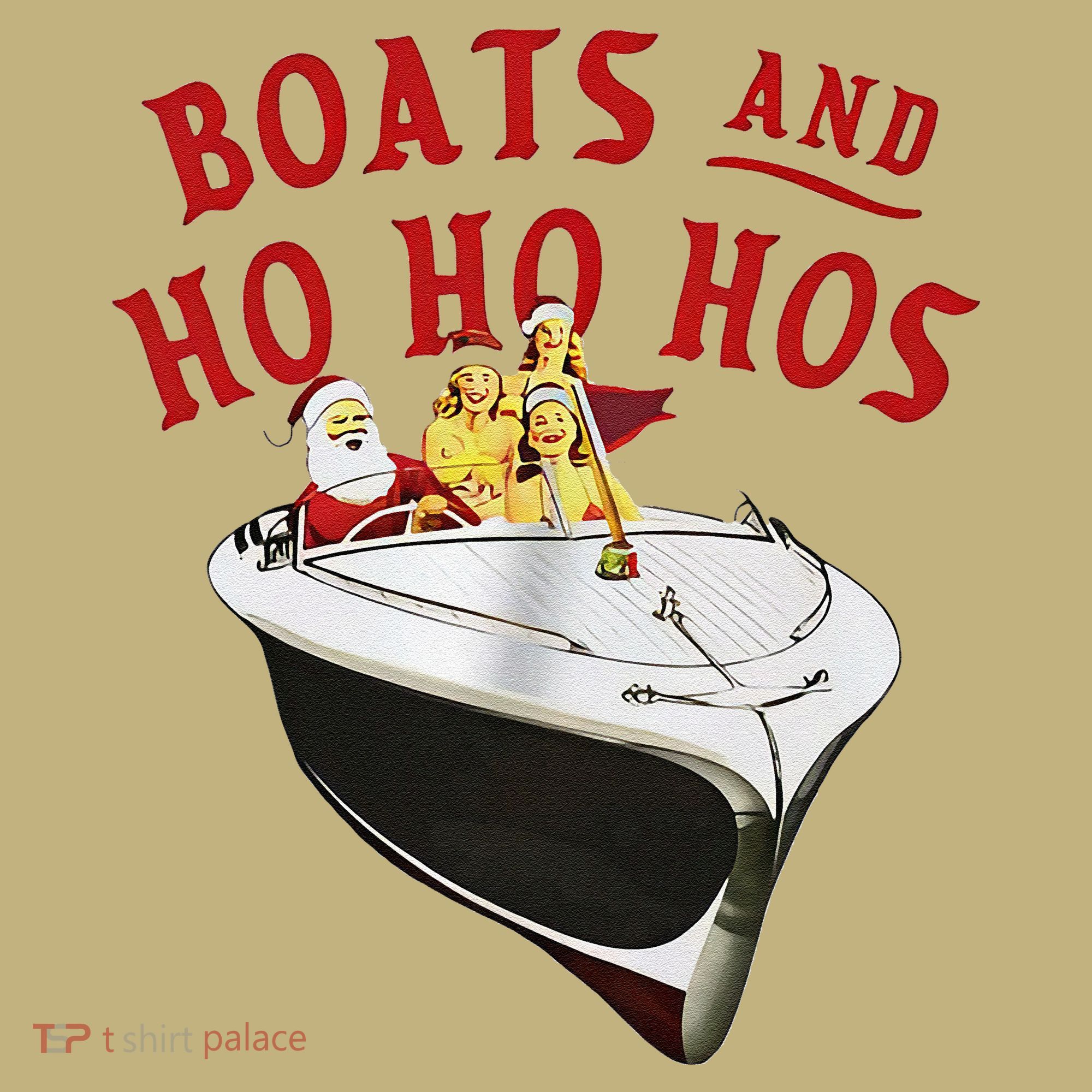 Santa Boats And Ho Ho Hos Christmas Mousepad
