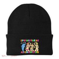 Spring Break Afghanistan Political Satire Dark Humor Meme Beanie thumb 0