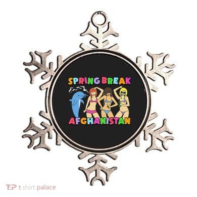 Spring Break Afghanistan Political Satire Dark Humor Meme Ornament