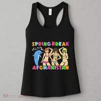 Spring Break Afghanistan Political Satire Dark Humor Meme Women's Tank Top thumb 3