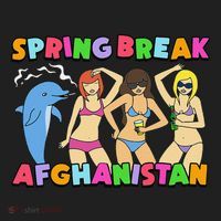 Spring Break Afghanistan Political Satire Dark Humor Meme Hat thumb 2