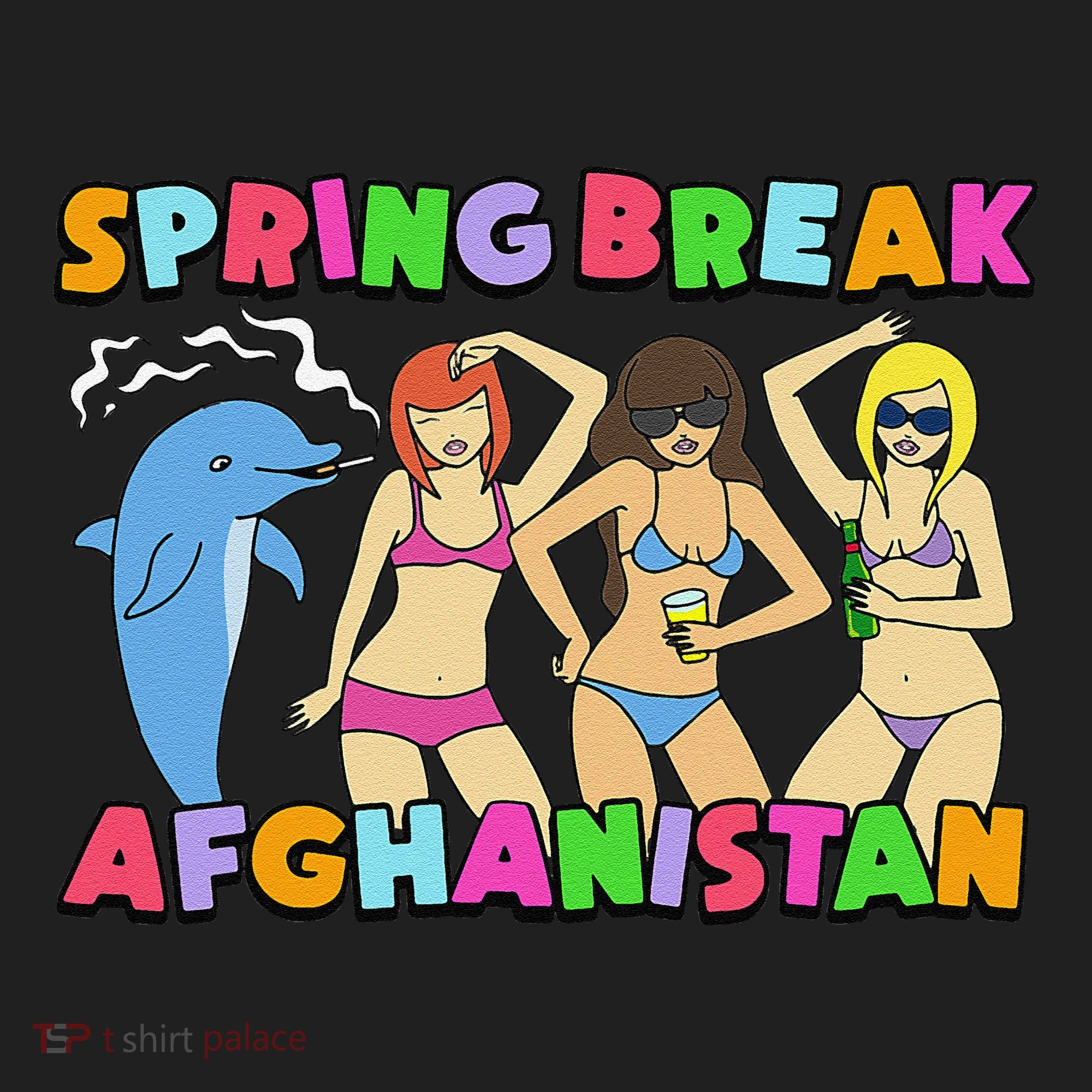 Spring Break Afghanistan Political Satire Dark Humor Meme Hat