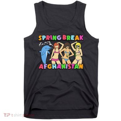 Spring Break Afghanistan Political Satire Dark Humor Meme Tank Top