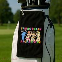 Spring Break Afghanistan Political Satire Dark Humor Meme Golf Towel thumb 2