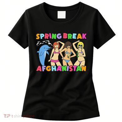 Spring Break Afghanistan Political Satire Dark Humor Meme Women's T-Shirt