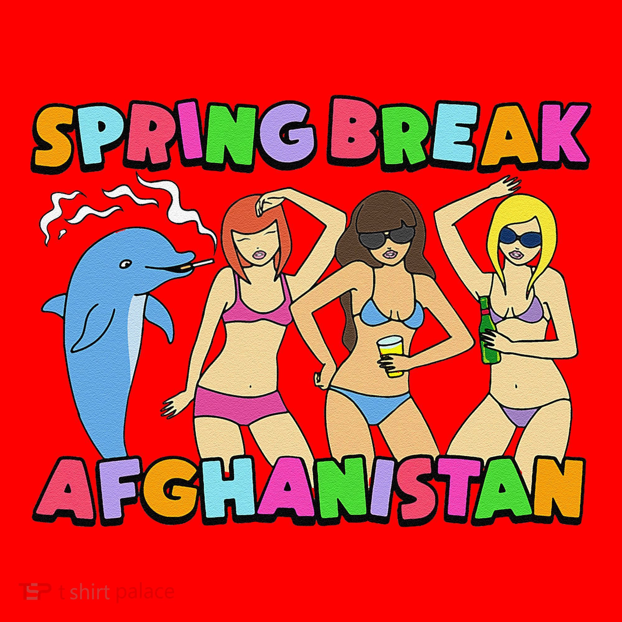 Spring Break Afghanistan Political Satire Dark Humor Meme Santa Hat