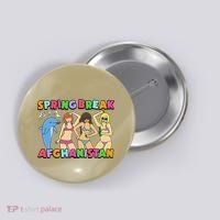 Spring Break Afghanistan Political Satire Dark Humor Meme Button thumb 0