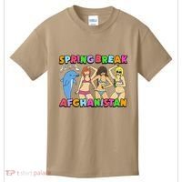 Spring Break Afghanistan Political Satire Dark Humor Meme Kids T-Shirt thumb 0