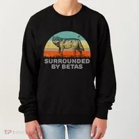 Surrounded By Betas Alpha Wolf Women's Sweatshirt thumb 0