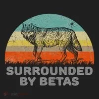 Surrounded By Betas Alpha Wolf Women's Sweatshirt thumb 2