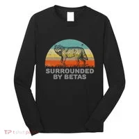 Surrounded By Betas Alpha Wolf Long Sleeve Shirt thumb 0