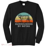 Surrounded By Betas Alpha Wolf Sweatshirt thumb 0