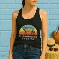 Surrounded By Betas Alpha Wolf Women's Tank Top thumb 2