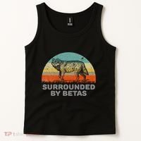 Surrounded By Betas Alpha Wolf Tank Top thumb 2