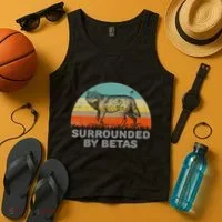 Surrounded By Betas Alpha Wolf Tank Top thumb 4