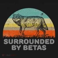 Surrounded By Betas Alpha Wolf Tank Top thumb 6