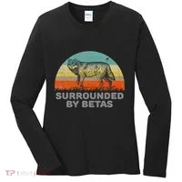 Surrounded By Betas Alpha Wolf Women's Long Sleeve Shirt thumb 0