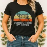 Surrounded By Betas Alpha Wolf Women's T-Shirt thumb 2