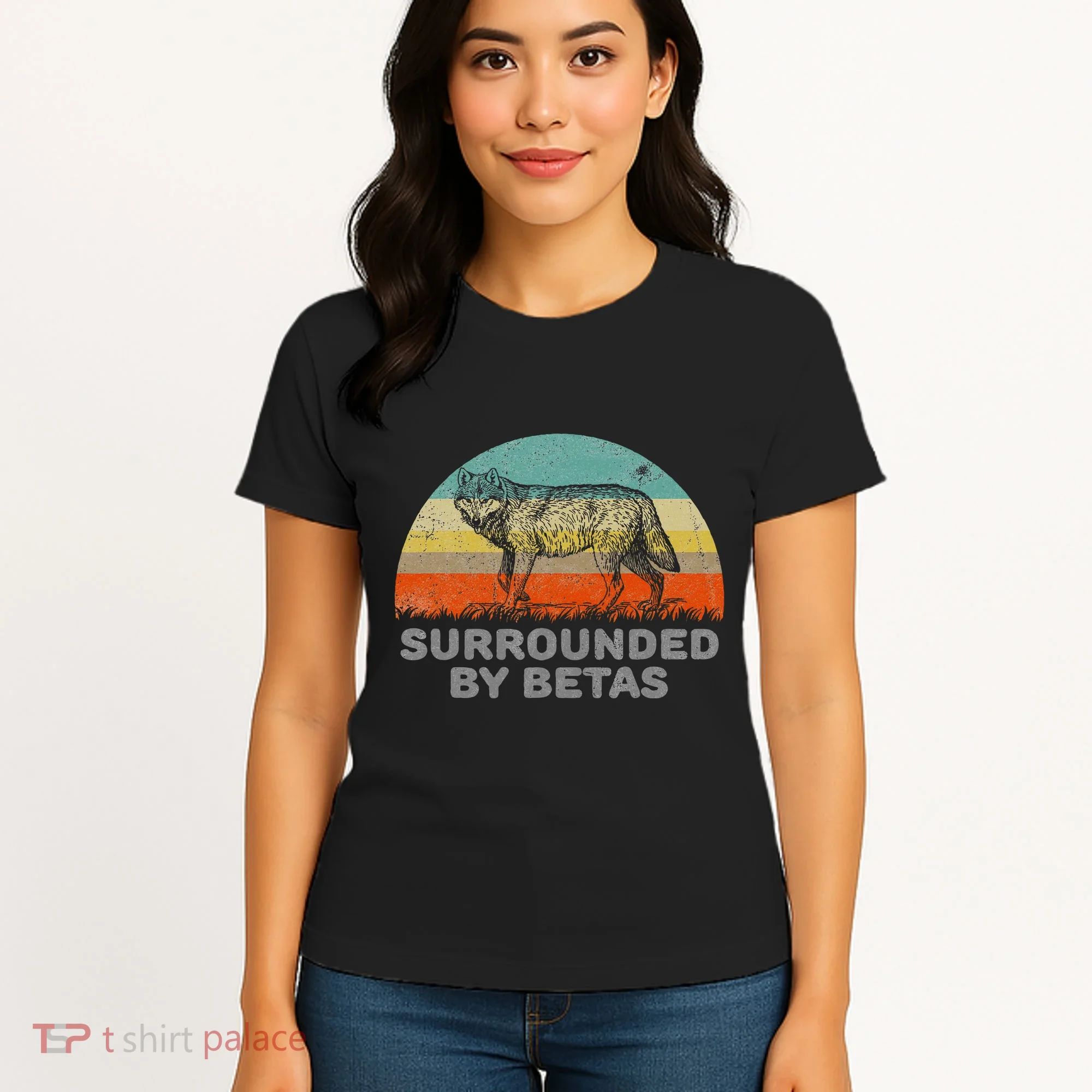 Surrounded By Betas Alpha Wolf Women's T-Shirt