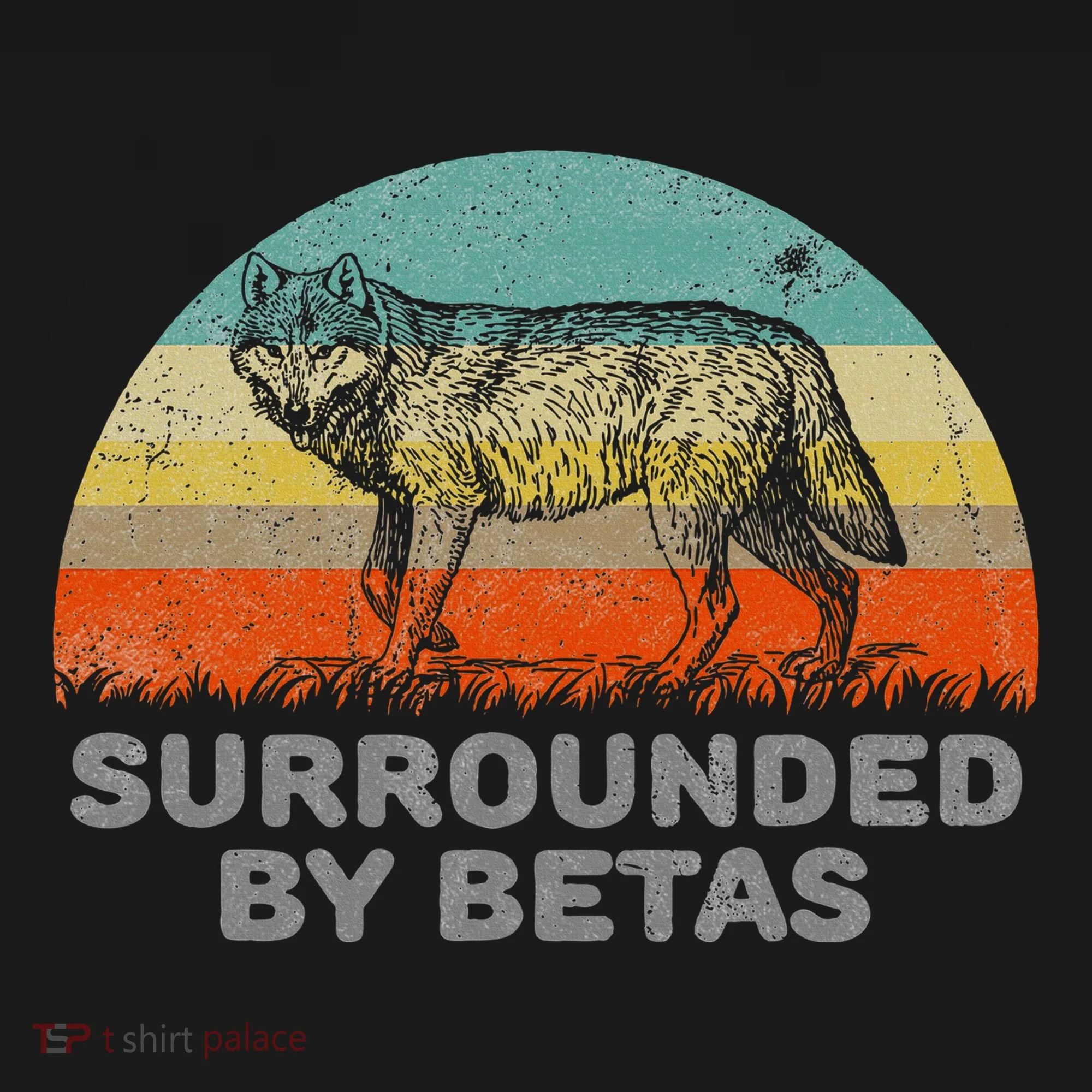 Surrounded By Betas Alpha Wolf Women's T-Shirt