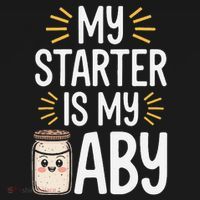Starter Bread Baking Bakery Sourdough Starter Baker Sweatshirt thumb 3