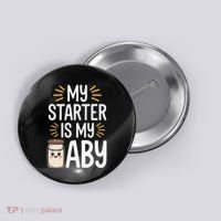 Starter Bread Baking Bakery Sourdough Starter Baker Button thumb 0