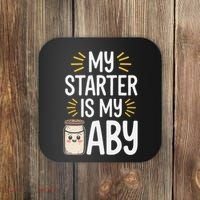 Starter Bread Baking Bakery Sourdough Starter Baker Coaster thumb 0