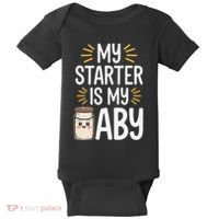 Starter Bread Baking Bakery Sourdough Starter Baker Baby Bodysuit thumb 0
