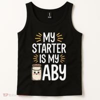 Starter Bread Baking Bakery Sourdough Starter Baker Tank Top thumb 2