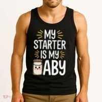 Starter Bread Baking Bakery Sourdough Starter Baker Tank Top thumb 3