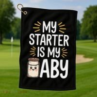 Starter Bread Baking Bakery Sourdough Starter Baker Golf Towel thumb 1