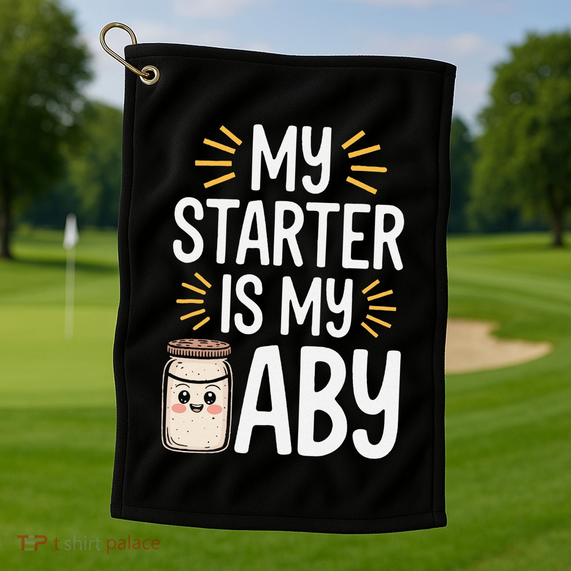 Starter Bread Baking Bakery Sourdough Starter Baker Golf Towel