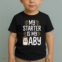 Starter Bread Baking Bakery Sourdough Starter Baker Toddler T-Shirt thumb 2
