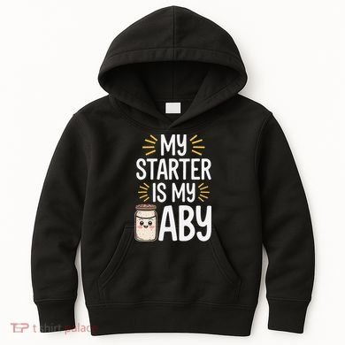 Starter Bread Baking Bakery Sourdough Starter Baker Kids Hoodie