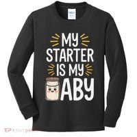 Starter Bread Baking Bakery Sourdough Starter Baker Kids Long Sleeve Shirt thumb 0