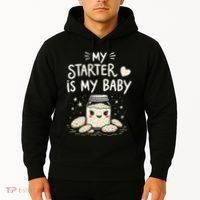 Starter Bread Baking Bakery Sourdough Starter Baker Hoodie thumb 2
