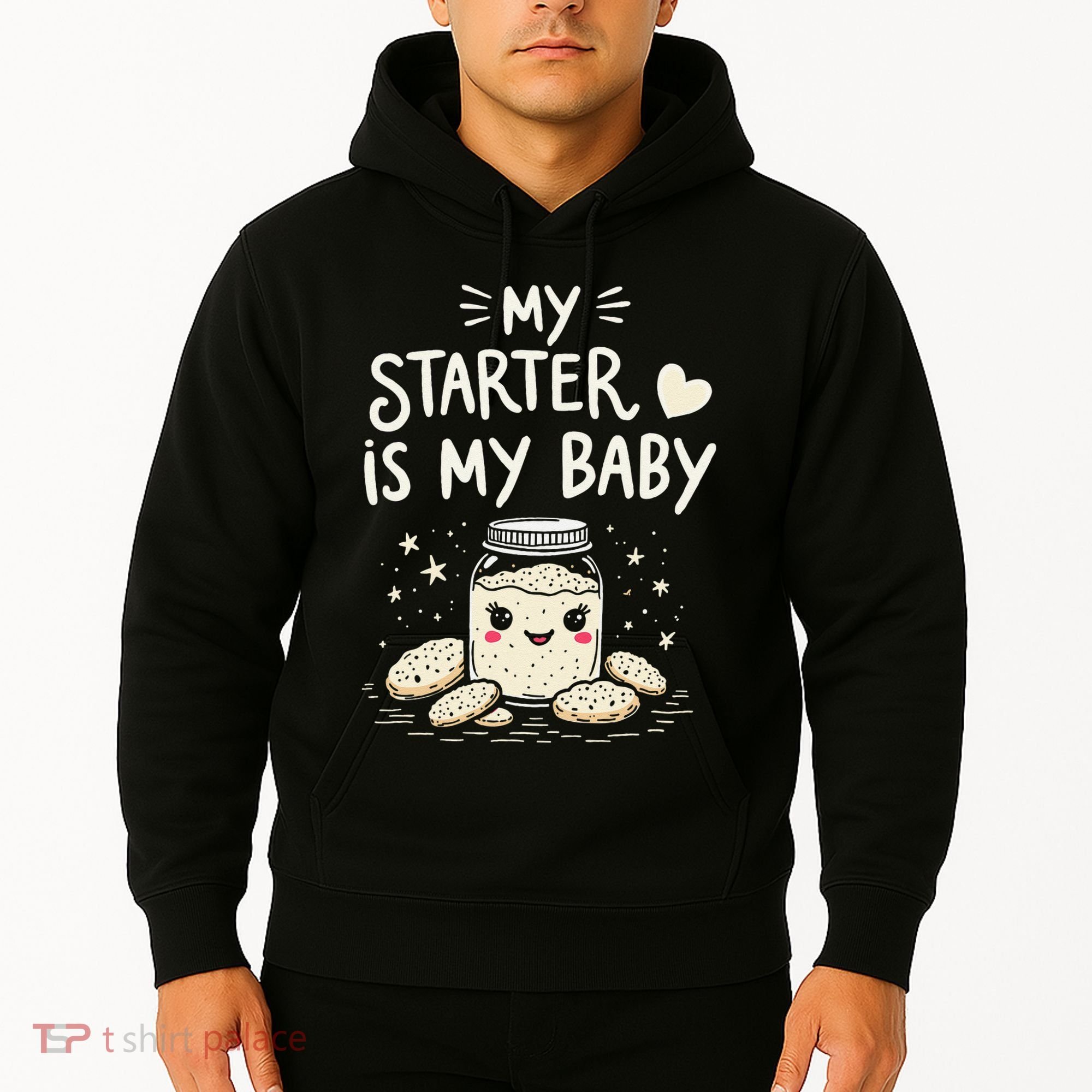 Starter Bread Baking Bakery Sourdough Starter Baker Hoodie