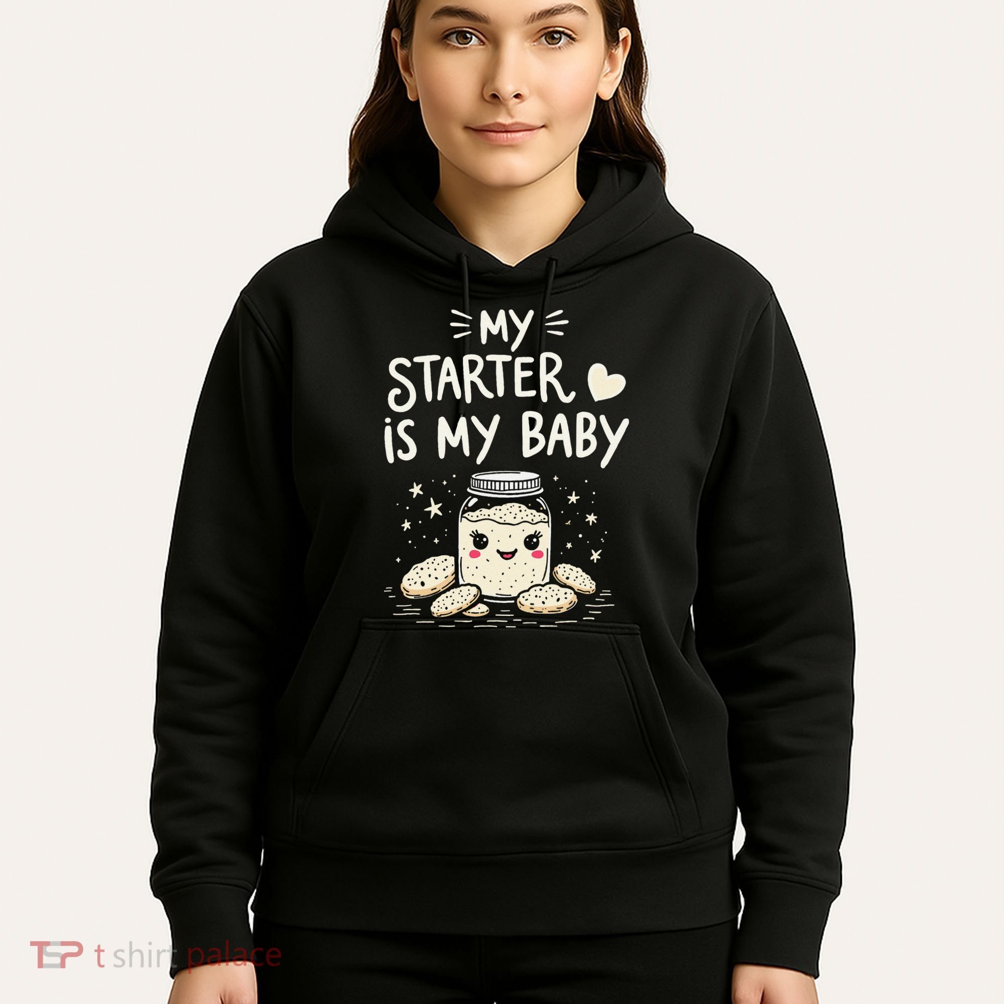 Starter Bread Baking Bakery Sourdough Starter Baker Hoodie