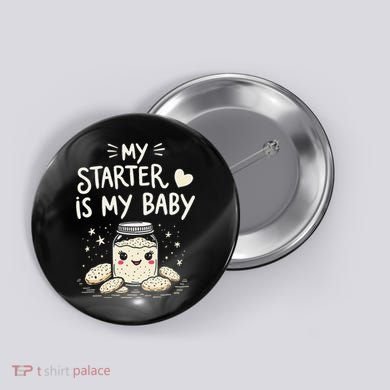 Starter Bread Baking Bakery Sourdough Starter Baker Button