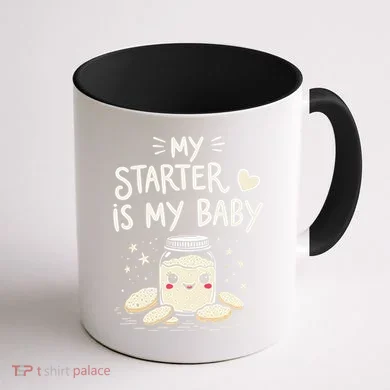 Starter Bread Baking Bakery Sourdough Starter Baker Coffee Mug back