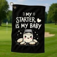Starter Bread Baking Bakery Sourdough Starter Baker Golf Towel thumb 1
