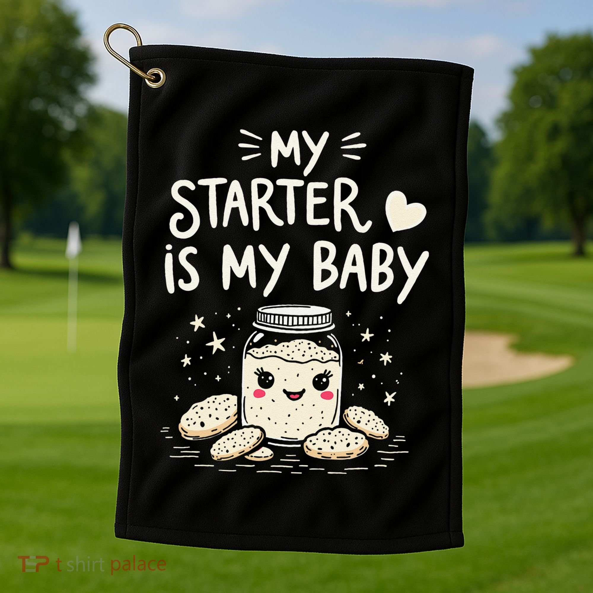 Starter Bread Baking Bakery Sourdough Starter Baker Golf Towel
