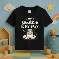 Starter Bread Baking Bakery Sourdough Starter Baker Toddler T-Shirt thumb 3