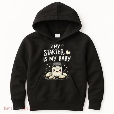 Starter Bread Baking Bakery Sourdough Starter Baker Kids Hoodie