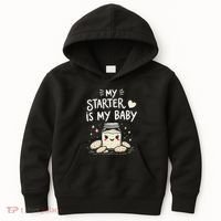 Starter Bread Baking Bakery Sourdough Starter Baker Kids Hoodie thumb 0