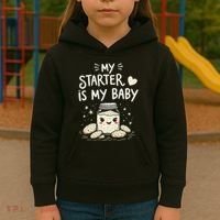 Starter Bread Baking Bakery Sourdough Starter Baker Kids Hoodie thumb 3