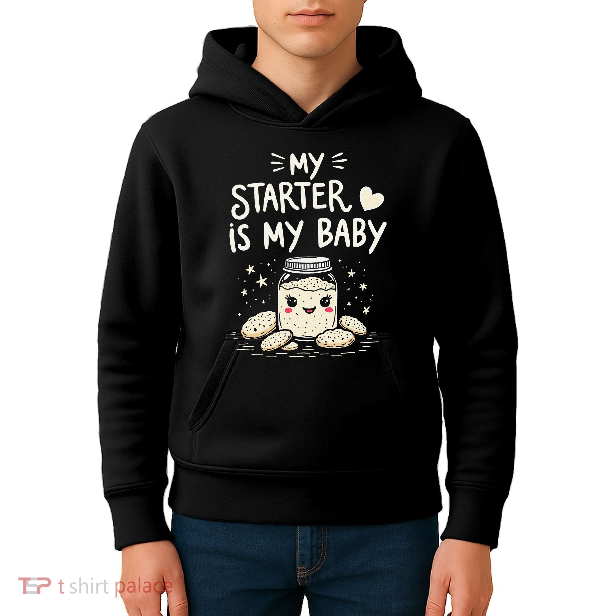 Starter Bread Baking Bakery Sourdough Starter Baker Kids Hoodie
