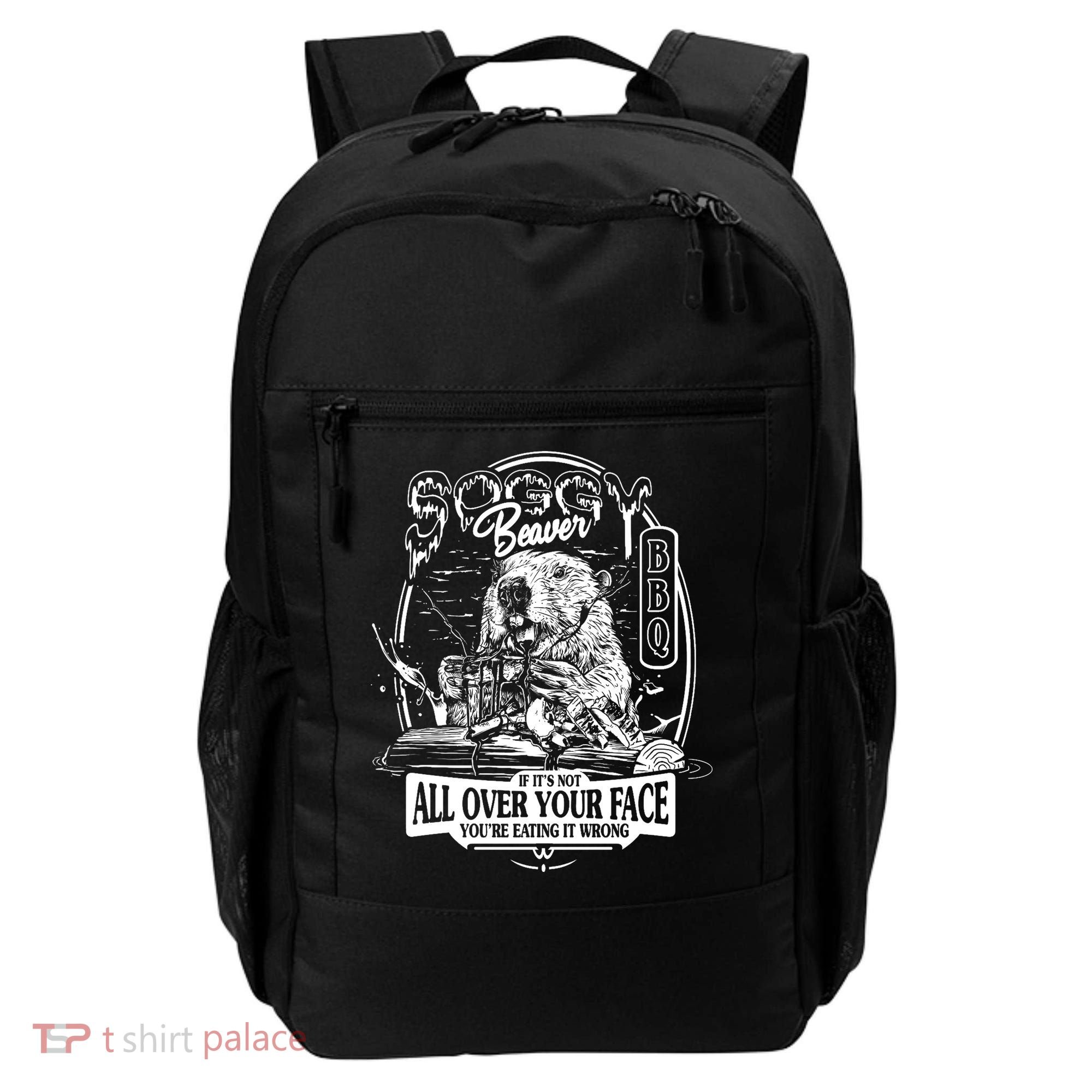 Soggy Beaver Bbq Funny Backpack