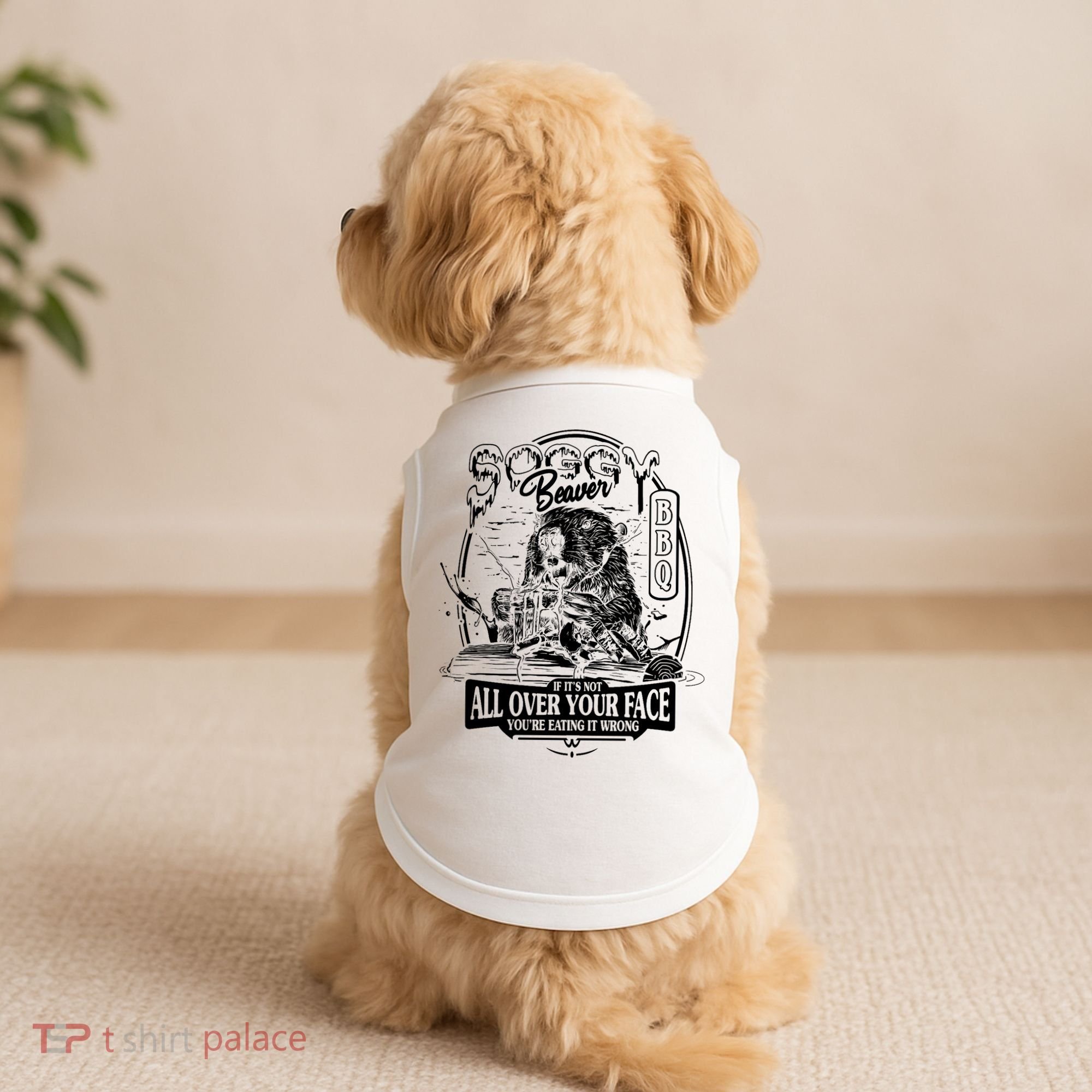 Soggy Beaver Bbq Funny Doggie Tank