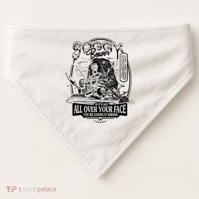 Soggy Beaver Bbq Funny USA-Made Doggie Bandana